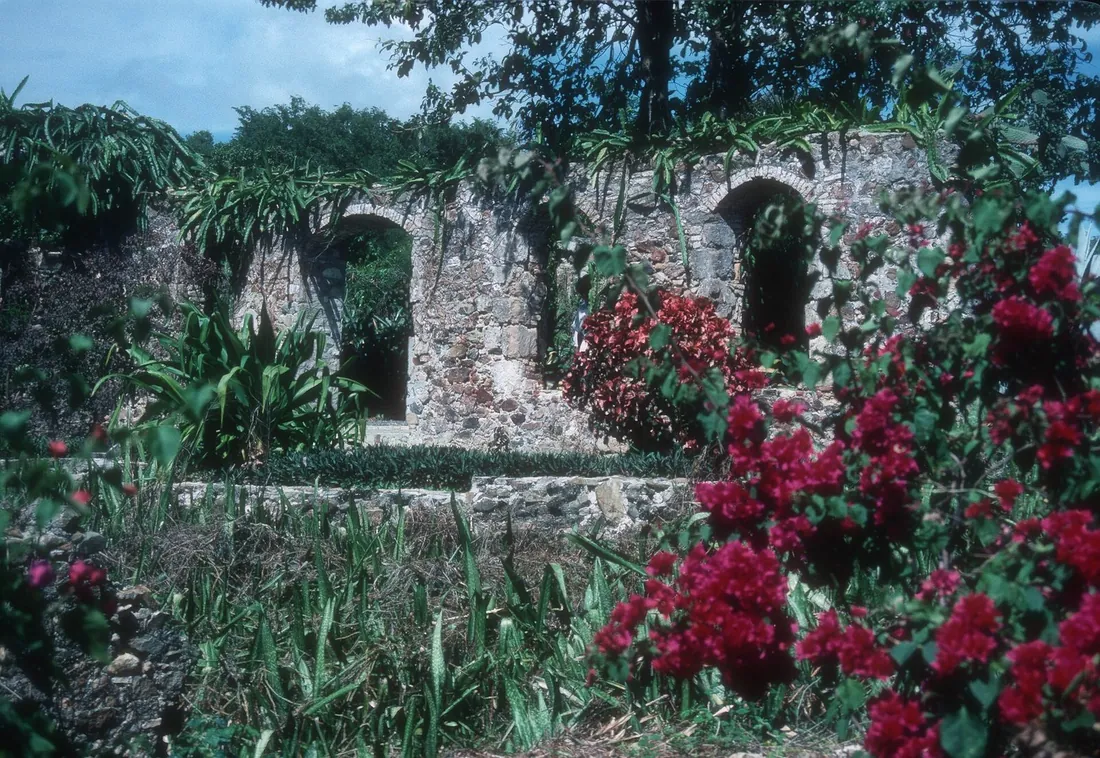 Sugar-factory ruins at St. George Village Botanical Garden, St. Croix