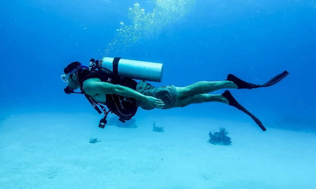A discover-scuba dive off St. Croix