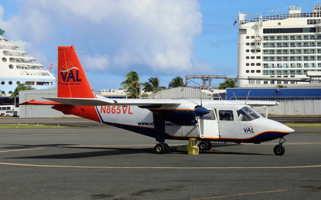A Vieques Air Link Britten-Norman Islander at San Juan