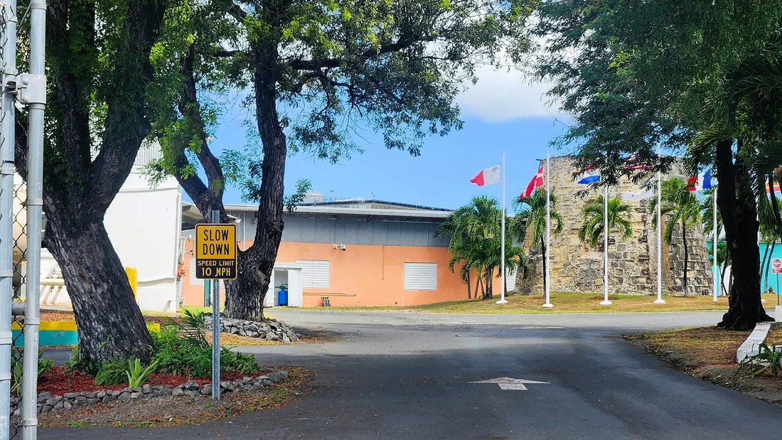 The old sugar mill at the Cruzan Rum distillery, Estate Diamond, St. Croix