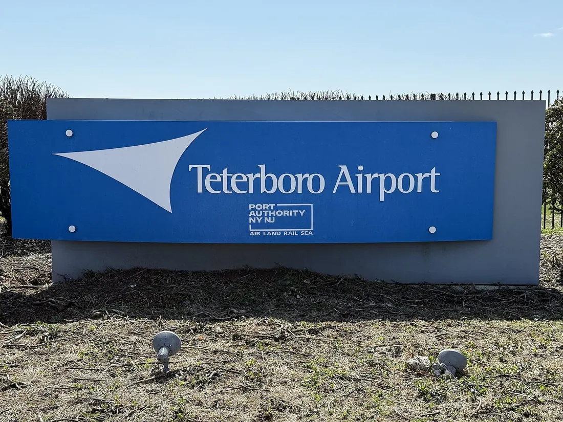 The Teterboro Airport sign, New Jersey